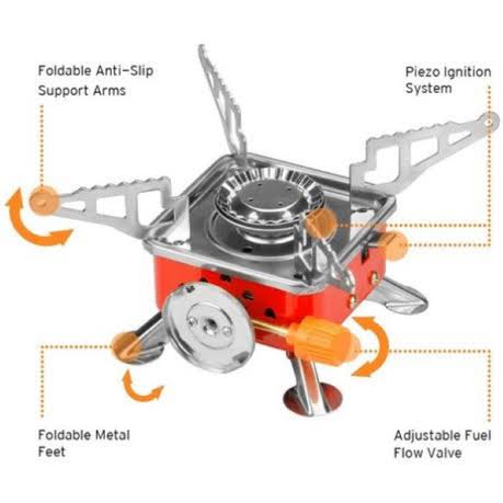 Mini Portable Card Type Camping Gas Stove